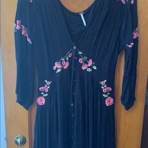 Free people flowy black dress